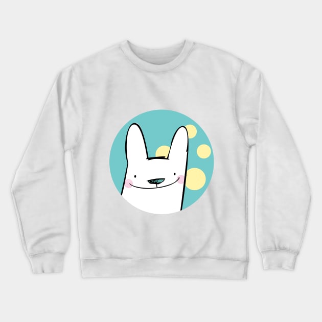 White rabbit Crewneck Sweatshirt by ilaamen